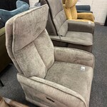Fauteuil Siem elektrisch, geweven taupe